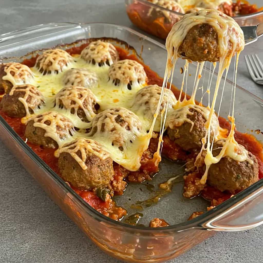 Almôndegas Gratinadas com Purê de Batatas