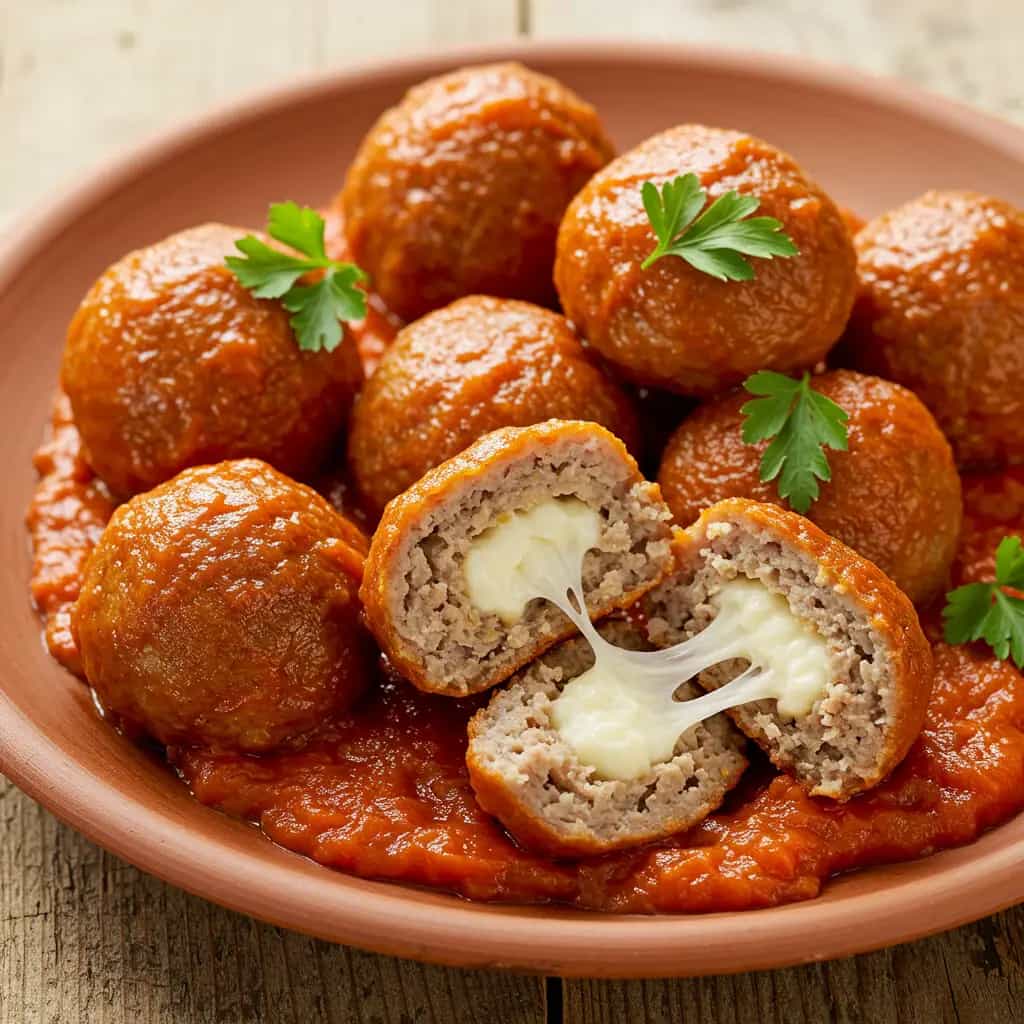 Almôndegas Recheadas com Mussarela: Receita Fácil