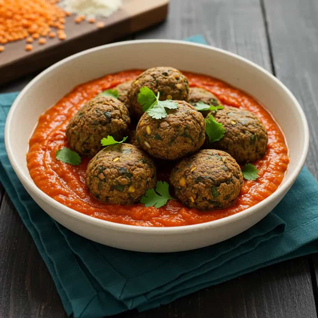 Almôndegas Vegetarianas de Lentilha