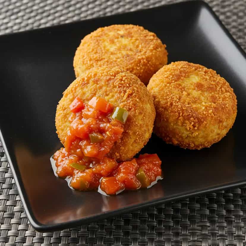 Foto deliciosa de Almôndegas Vegetarianas de Soja pronta para servir - Almoço & Jantar