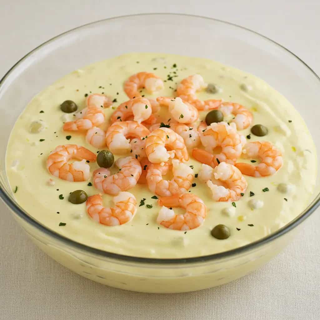 Anchova ao Molho Cremoso com Camarão