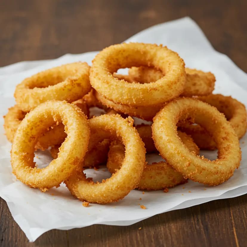 Anéis de Cebola Crocantes