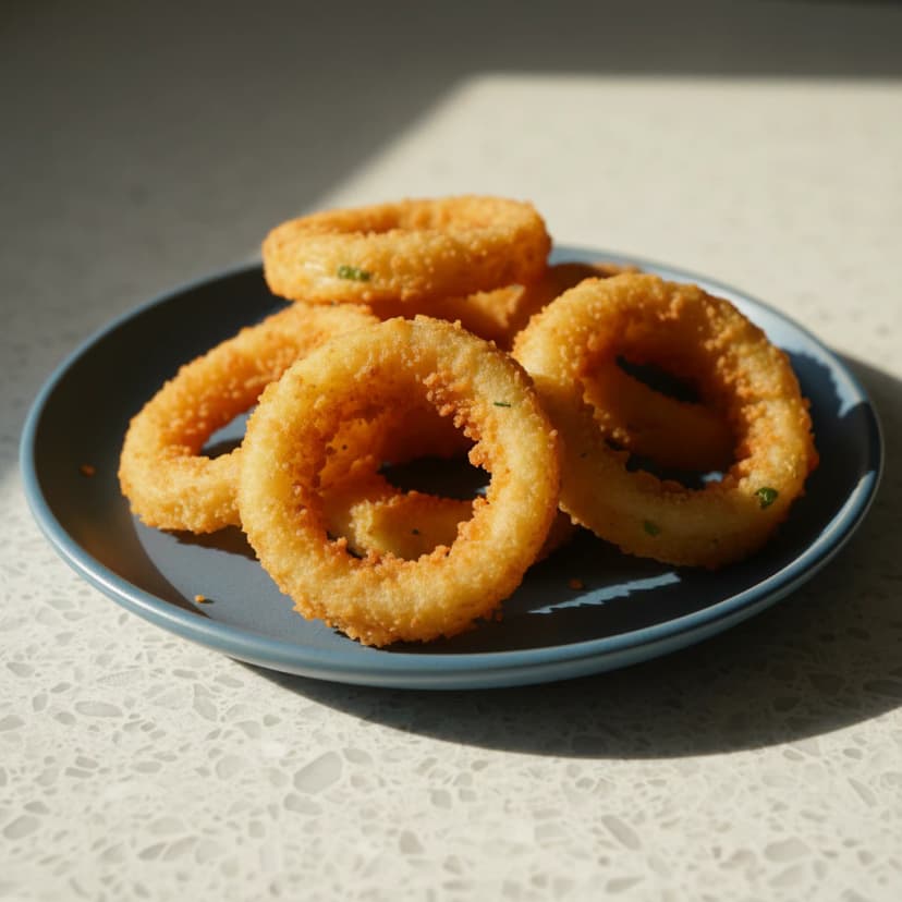 Anéis de Cebola Crocantes