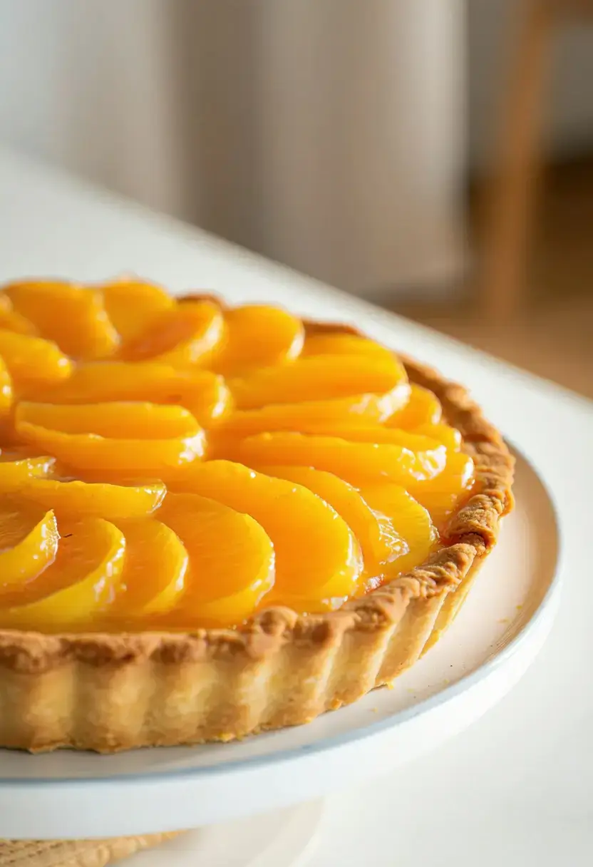 Foto deliciosa de Torta de Damasco pronta para servir - Tortas & Tortinhas
