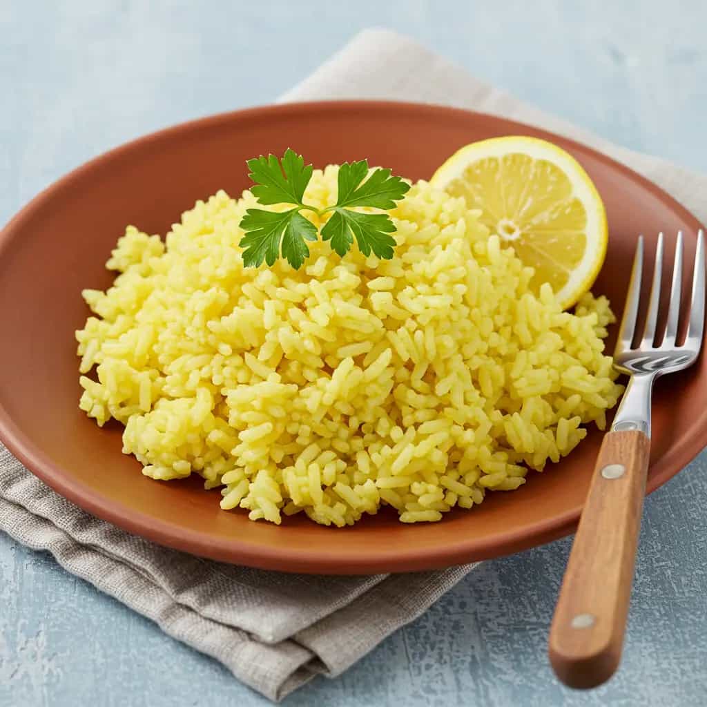 Arroz Branco Cremoso com Limão e Salsinha