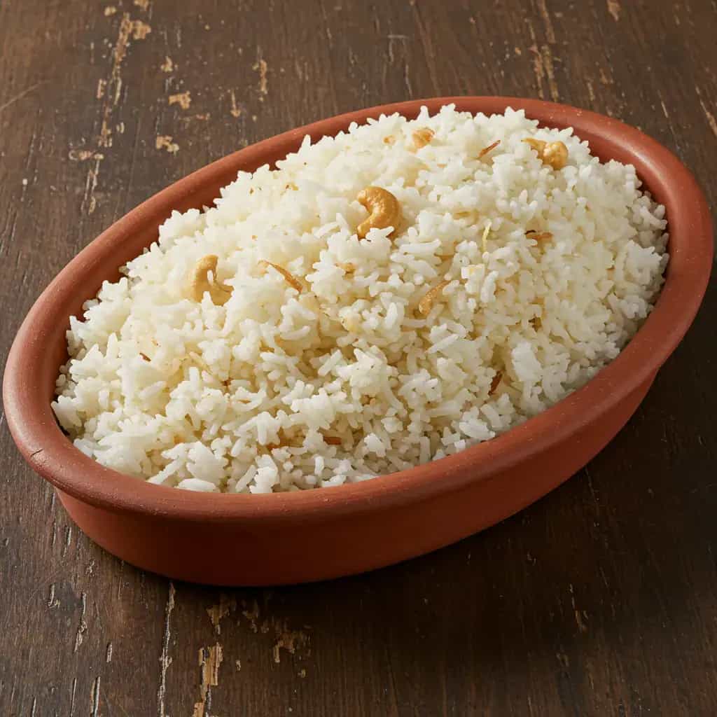 Arroz com Coco e Castanha de Caju