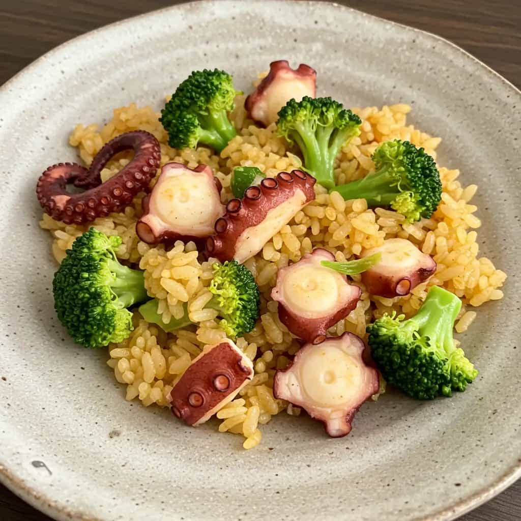 Arroz com Polvo e Brócolis: Receita Deliciosa