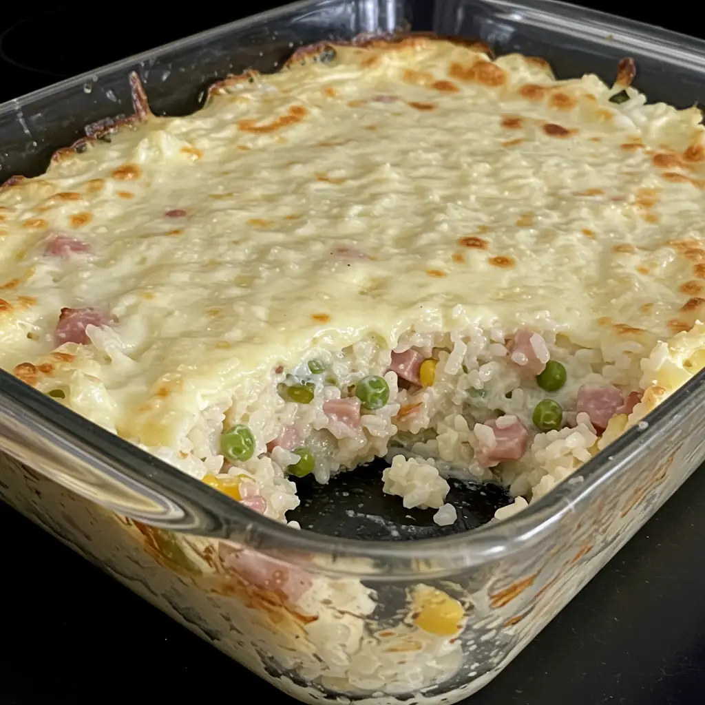 Arroz Cremoso com Presunto e Mussarela