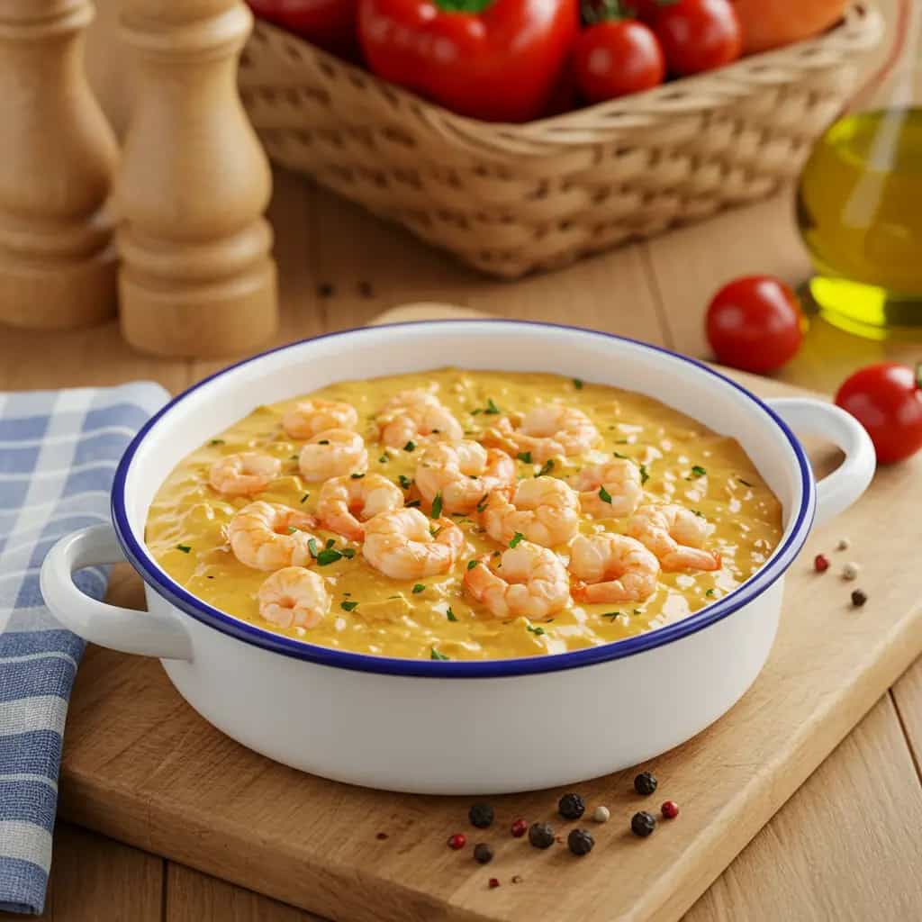 Arroz de Aveia Cremoso com Camarão