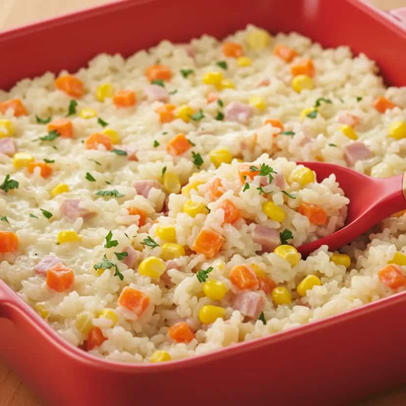 Foto deliciosa de Arroz de Forno Cremoso pronta para servir - Almoço & Jantar