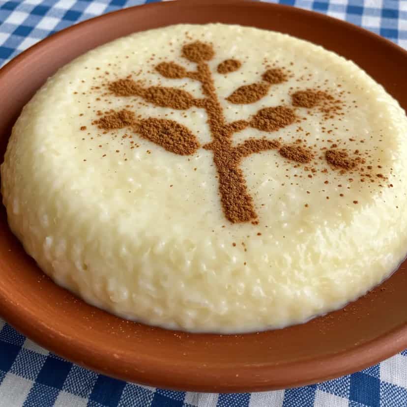 Foto deliciosa de Arroz Doce Cremoso de Leite Condensado pronta para servir - Pudins & Cremes
