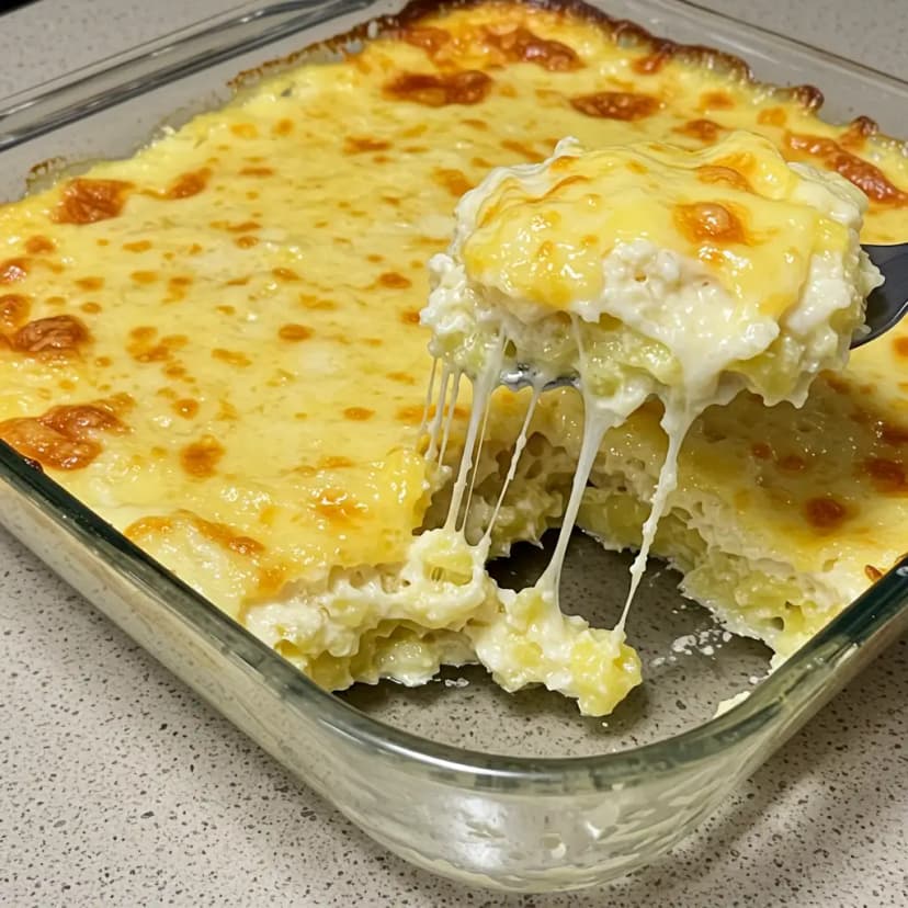 Arroz Gratinado ao Molho Branco