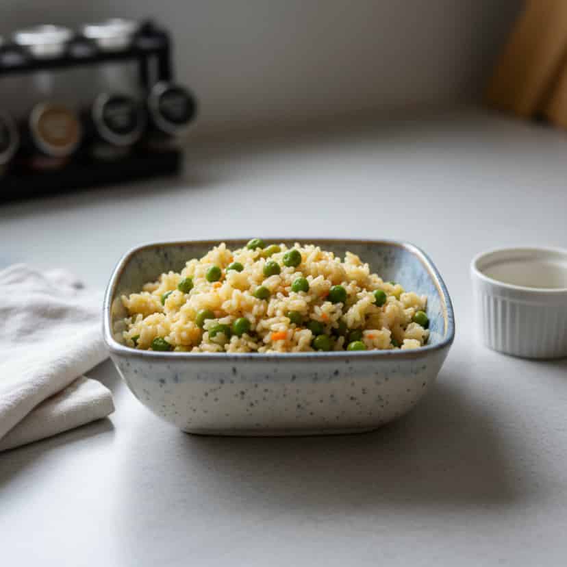 Arroz Integral com Ervilhas e Laranja: Sabor Caseiro
