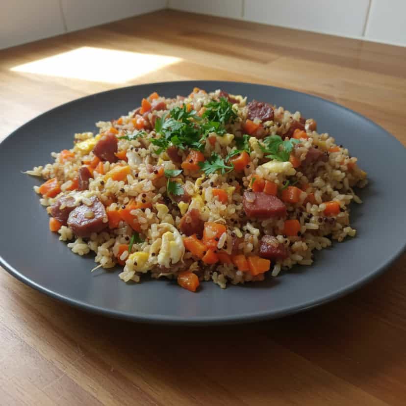 Foto deliciosa de Arroz Primavera pronta para servir - Outras Receitas