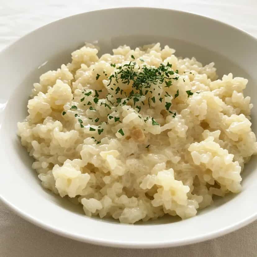 Foto deliciosa de Arroz Temperado com Nozes e Creme de Leite pronta para servir - Almoço & Jantar