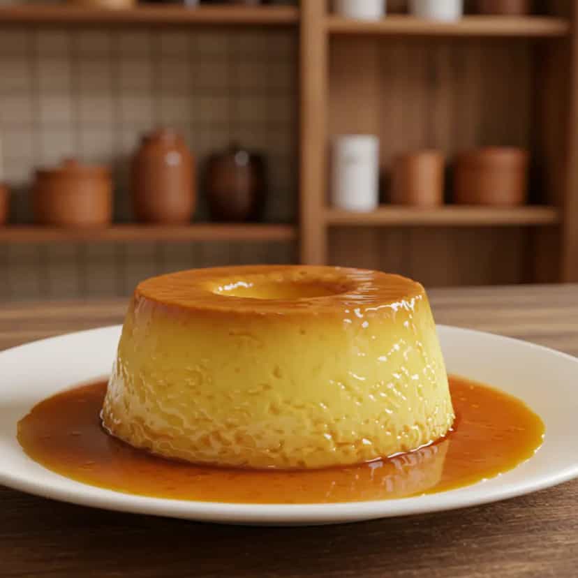 Foto deliciosa de Autêntico pudim de padaria pronta para servir - Pudins & Cremes