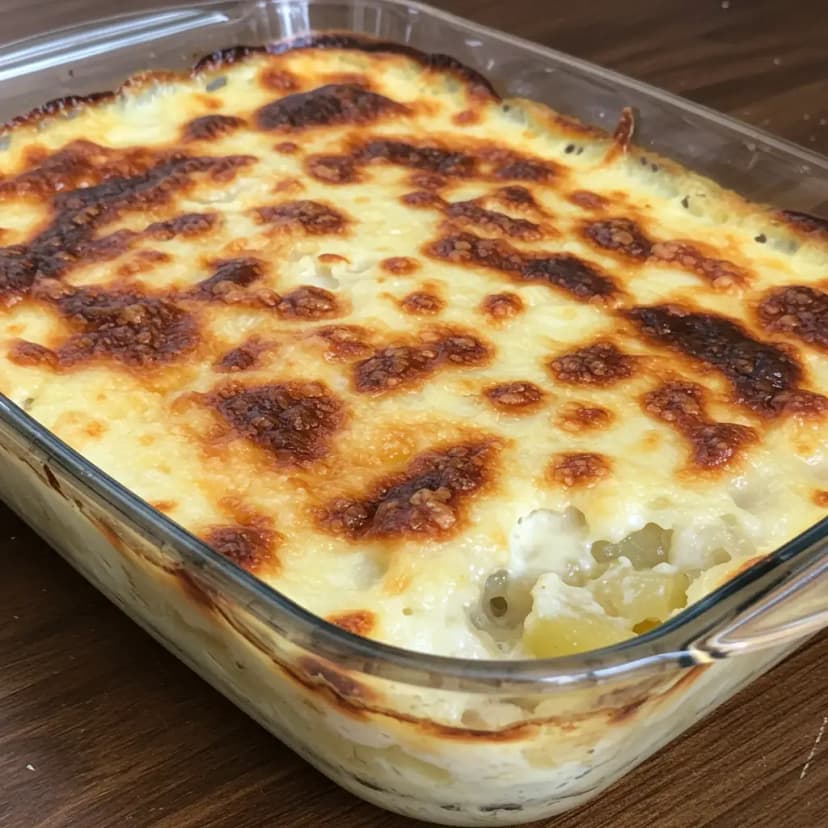 Bacalhau com Batata Assada ao Azeite e Farofa de Pão