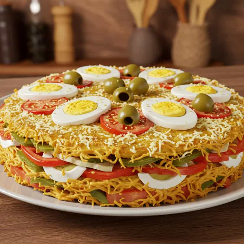 Foto deliciosa de Bacalhau desfiado no forno pronta para servir - Peixes & Frutos do Mar