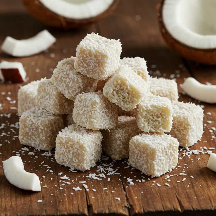 Foto deliciosa de Balas de Coco Tradicionais pronta para servir - Outras Receitas