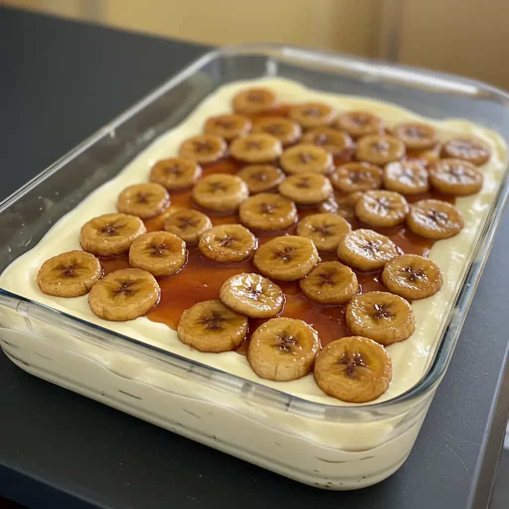 Bananas Caramelizadas com Creme de Leite