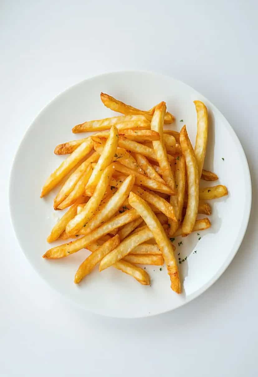 Foto deliciosa de Batata Frita Crocante na Airfryer pronta para servir - Chips & Biscoitos