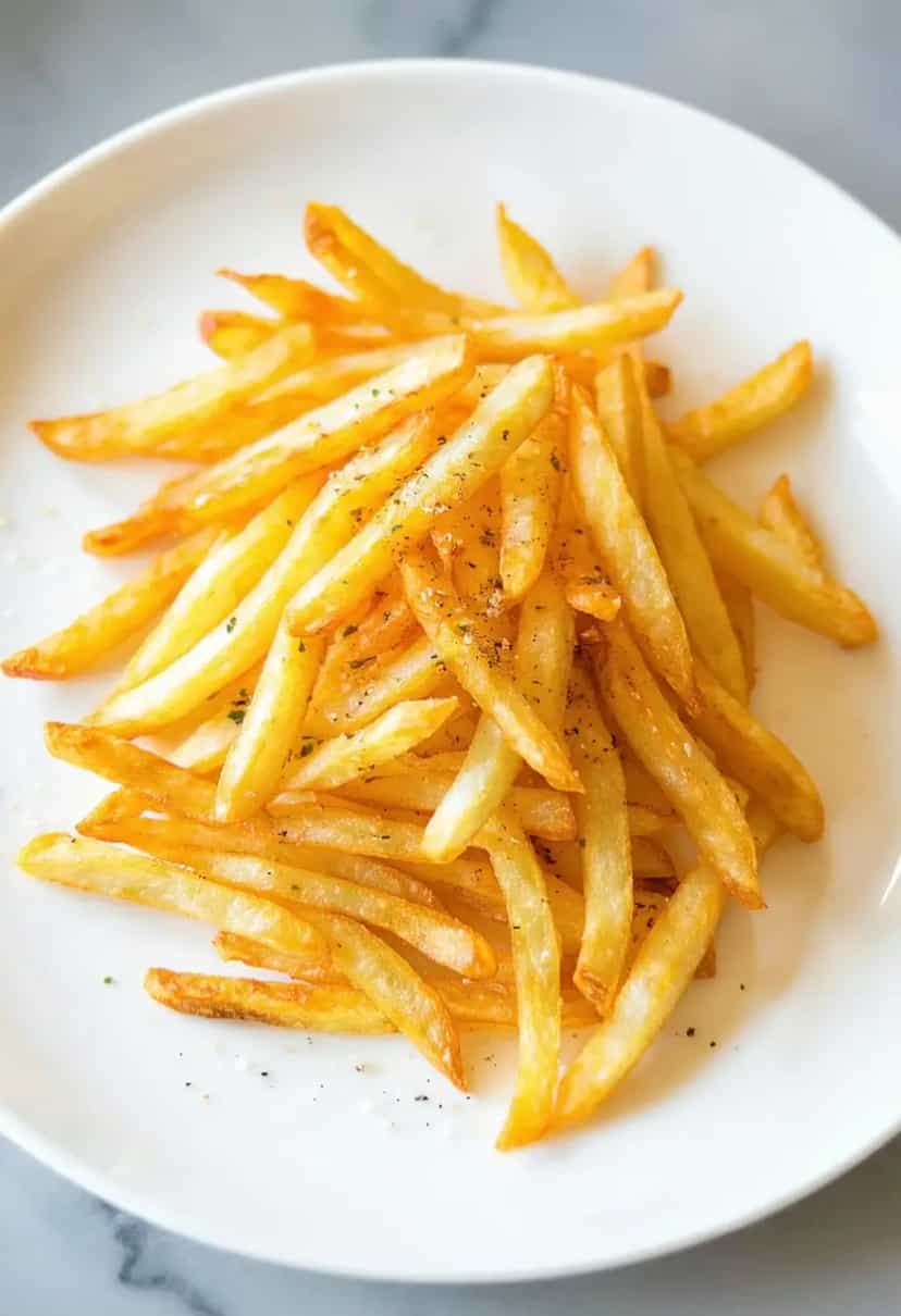 Foto deliciosa de Batata Frita Simples na Air Fryer pronta para servir - Chips & Biscoitos