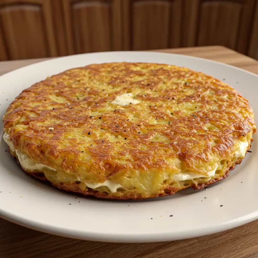 Foto deliciosa de Batata rosti deliciosa pronta para servir - Snacks Assados