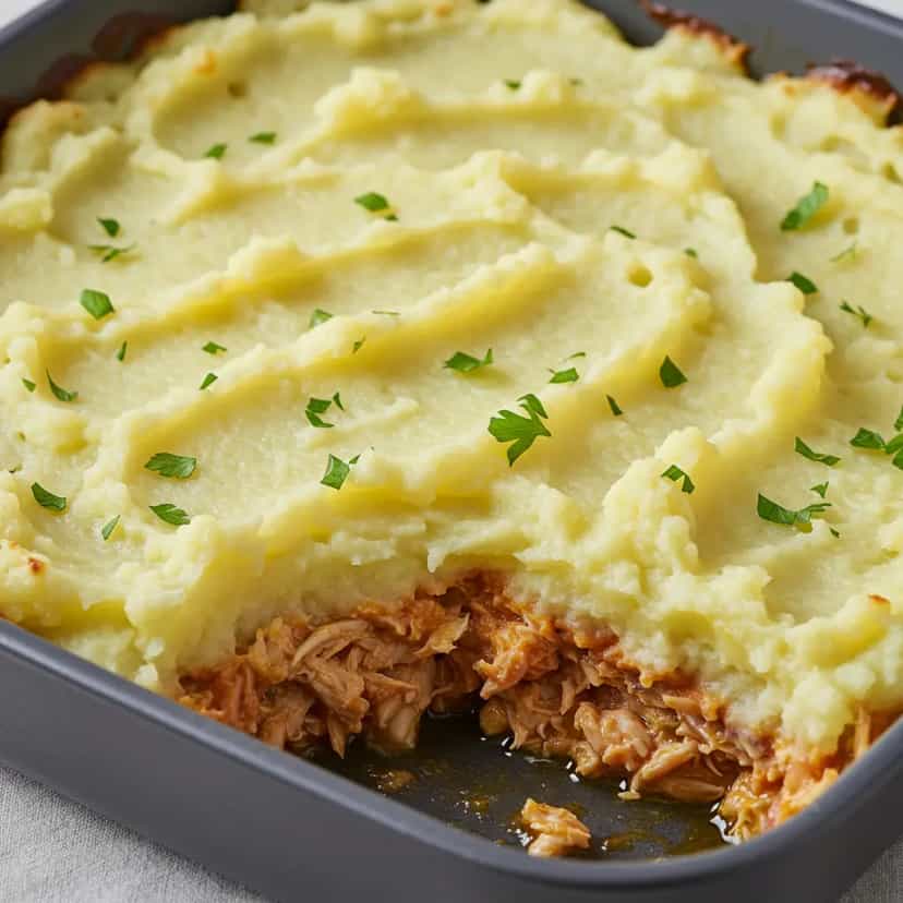 Foto deliciosa de Batatas ao Murro com Salmão Desfiado pronta para servir - Peixes & Frutos do Mar
