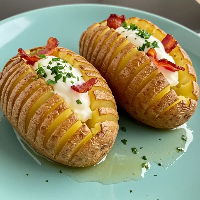 Batatas Recheadas ao Catupiry com Bacon