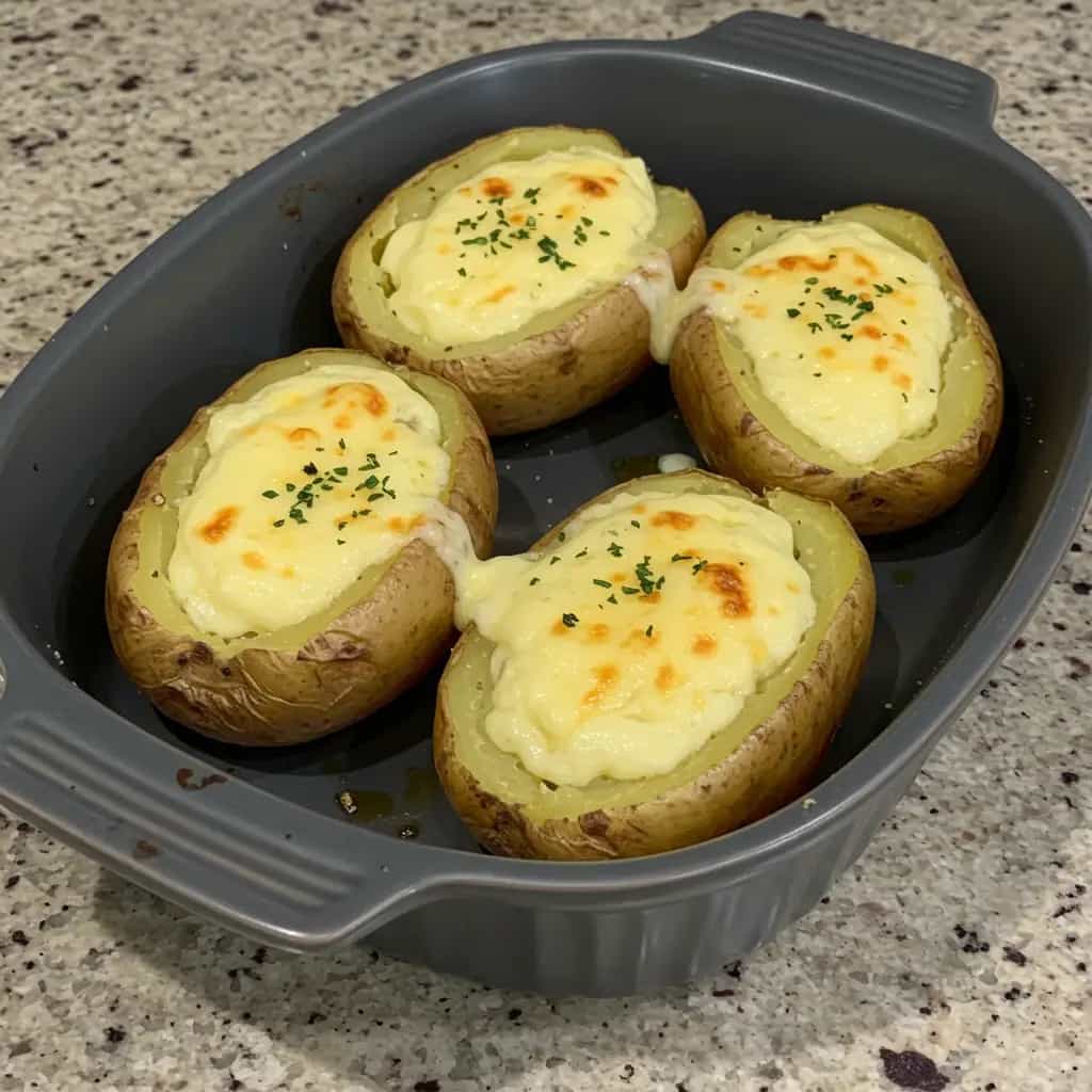 Batatas Recheadas ao Queijo