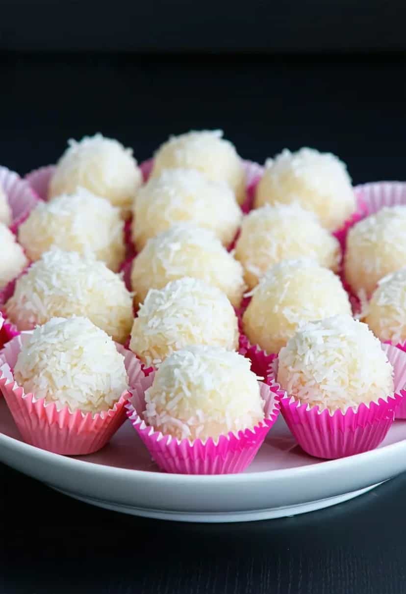 Foto deliciosa de Beijinho de Leite Ninho com Coco pronta para servir - Outras Receitas