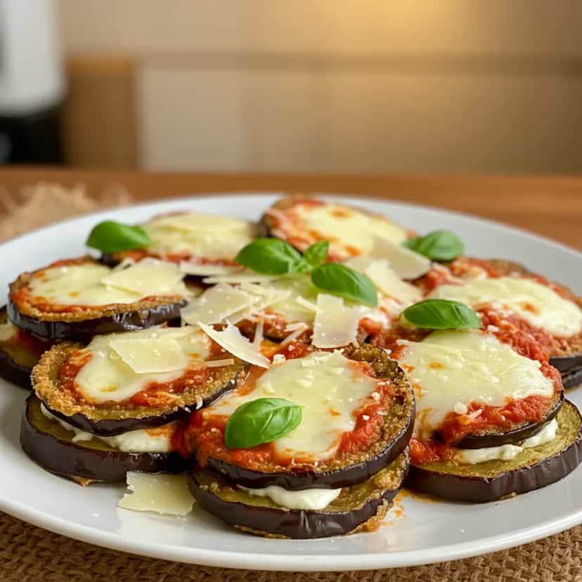 Foto deliciosa de Berinjela à parmegiana pronta para servir - Outras Receitas
