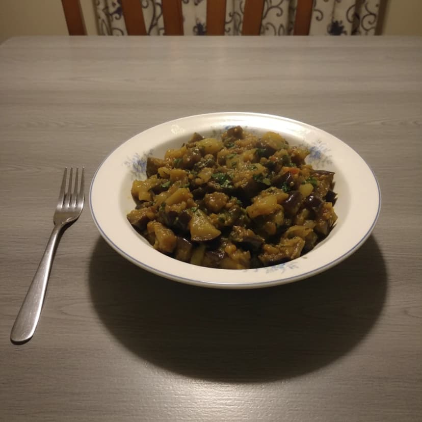 Berinjela e Chuchu ao Molho de Tomate