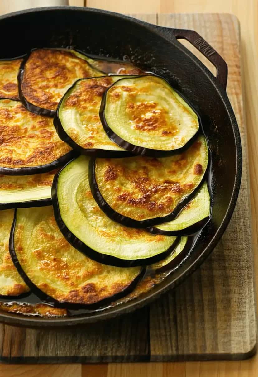 Foto deliciosa de Berinjela Refogada com Alho pronta para servir - Outras Receitas