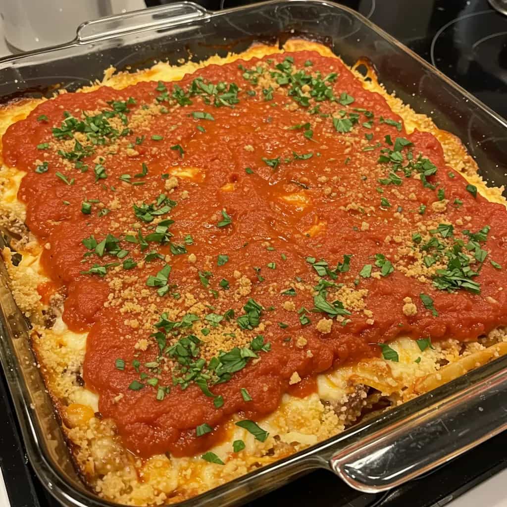 Bife à Parmegiana de Carne Moída