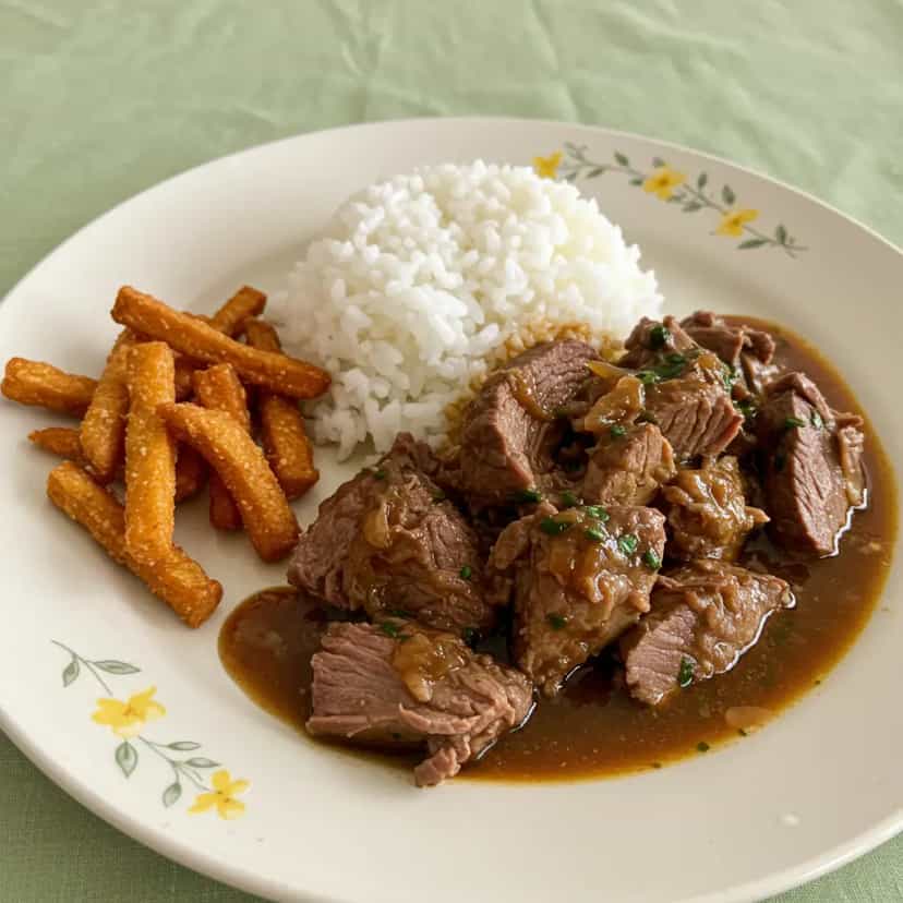 Foto deliciosa de Bife de Fígado ao Molho de Cebola e Pimentão pronta para servir - Outras Receitas