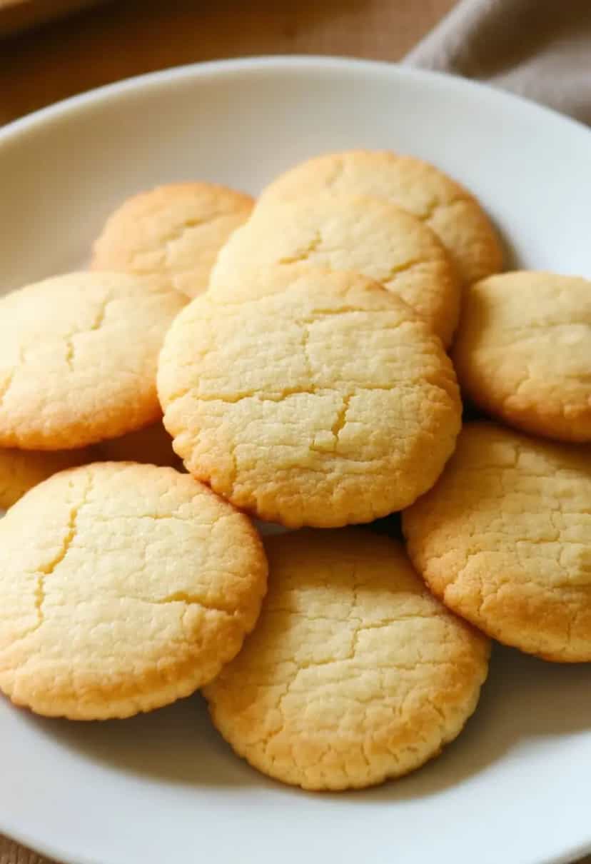 Foto deliciosa de Biscoito Amanteigado Tradicional pronta para servir - Chips & Biscoitos