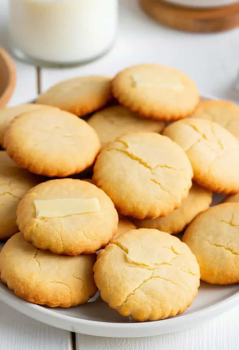 Foto deliciosa de Biscoito Amanteigado Tradicional pronta para servir - Chips & Biscoitos