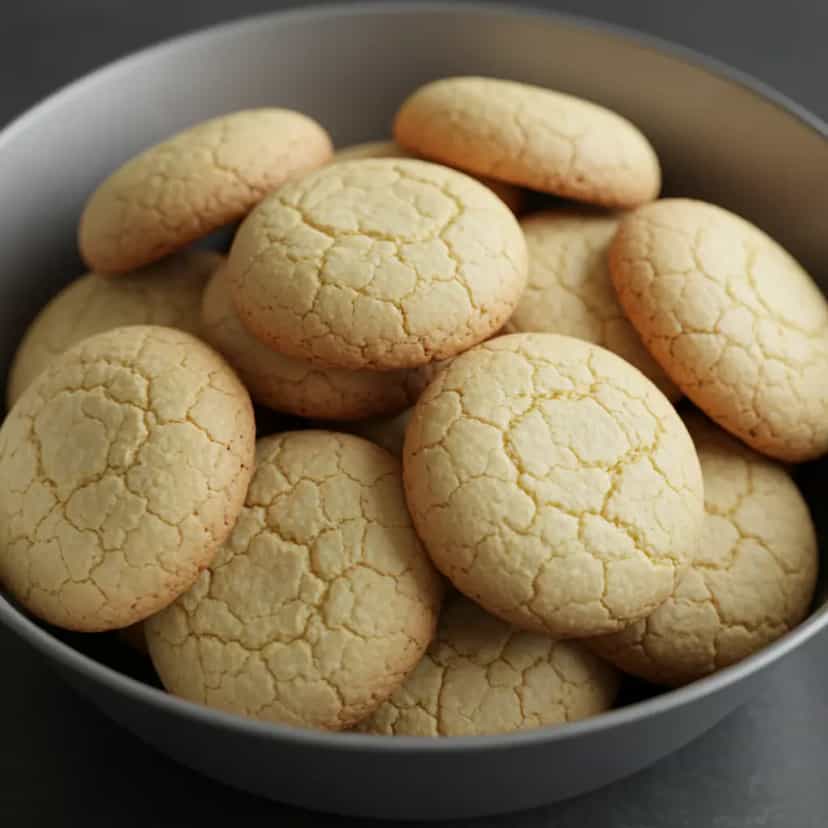 Foto deliciosa de Biscoito de Amido de Milho e Leite Condensado pronta para servir - Bolachas & Cookies