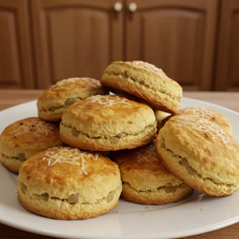 Foto deliciosa de Biscoito de cebola pronta para servir - Chips & Biscoitos