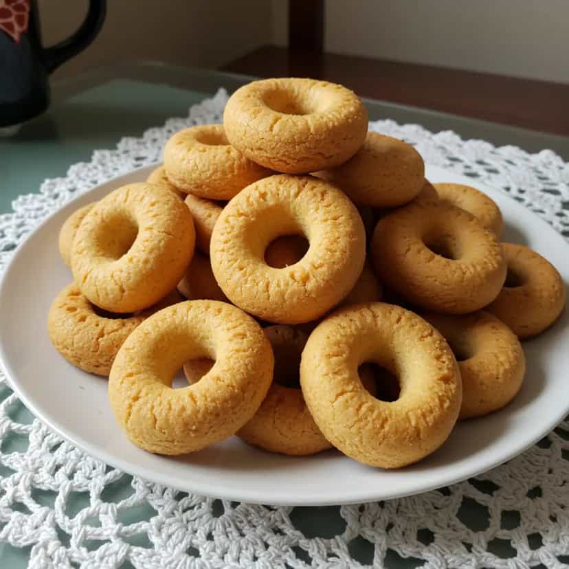 Foto deliciosa de Biscoito de Leite Simples pronta para servir - Bolachas & Cookies