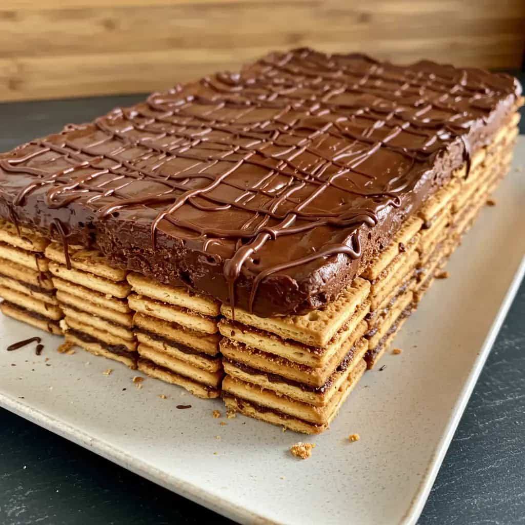 Biscoito Maizena Gigante: Sobremesa Cremosa de Chocolate