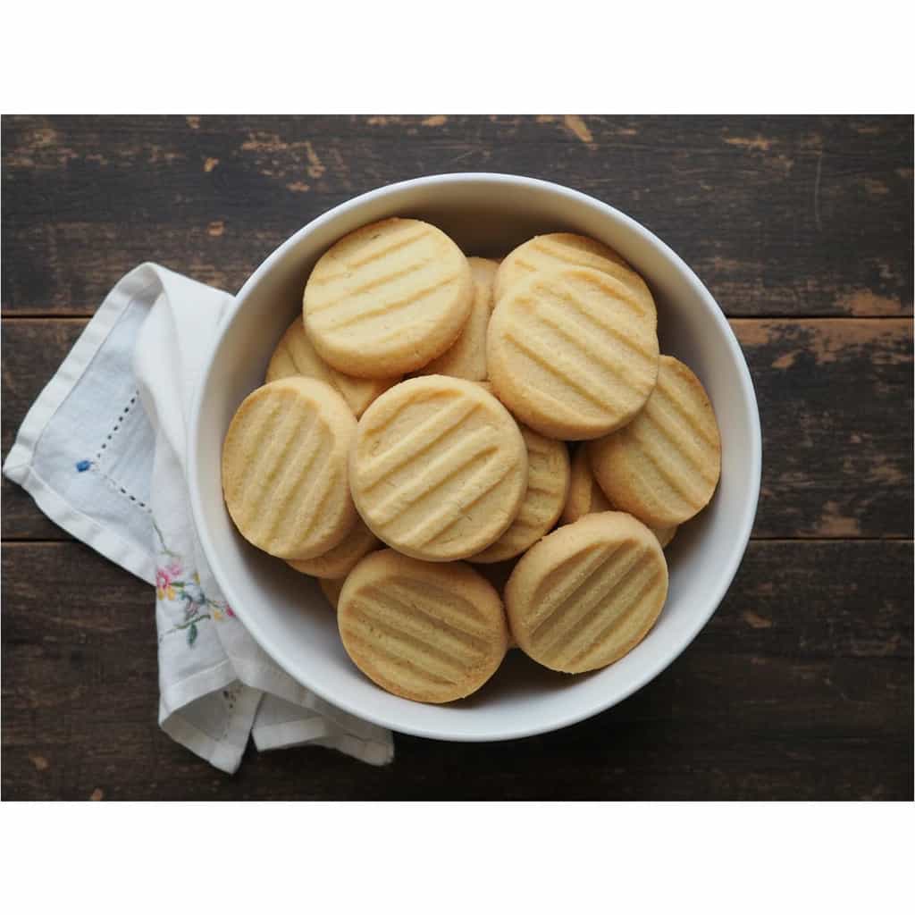 Biscoitos amanteigados caseiros