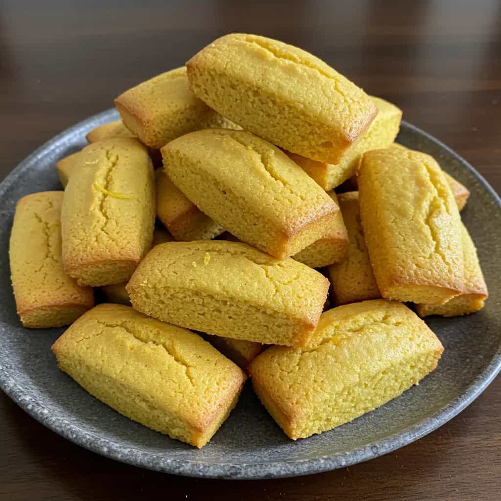 Biscoitos amanteigados com raspas de limão