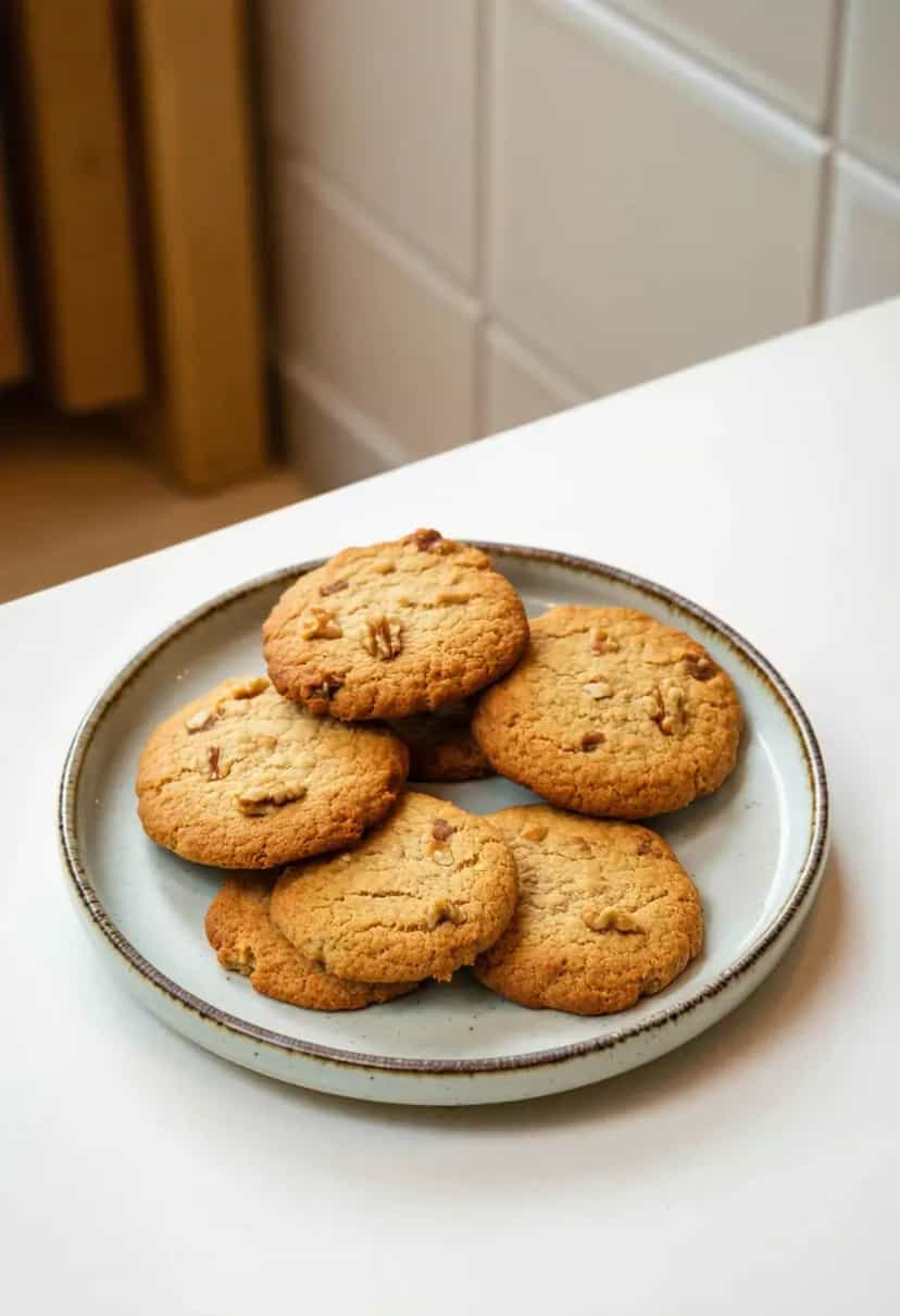 Foto deliciosa de Biscoitos de Abacate e Aveia pronta para servir - Chips & Biscoitos