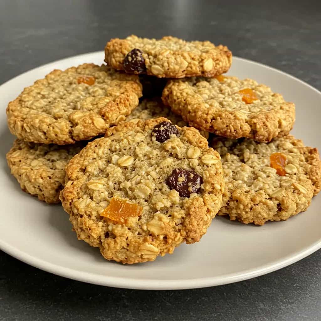 Biscoitos de Aveia com Chocolate ou Uvas Passas