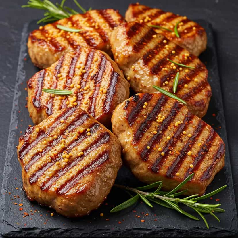 Bisteca de Porco assada simples