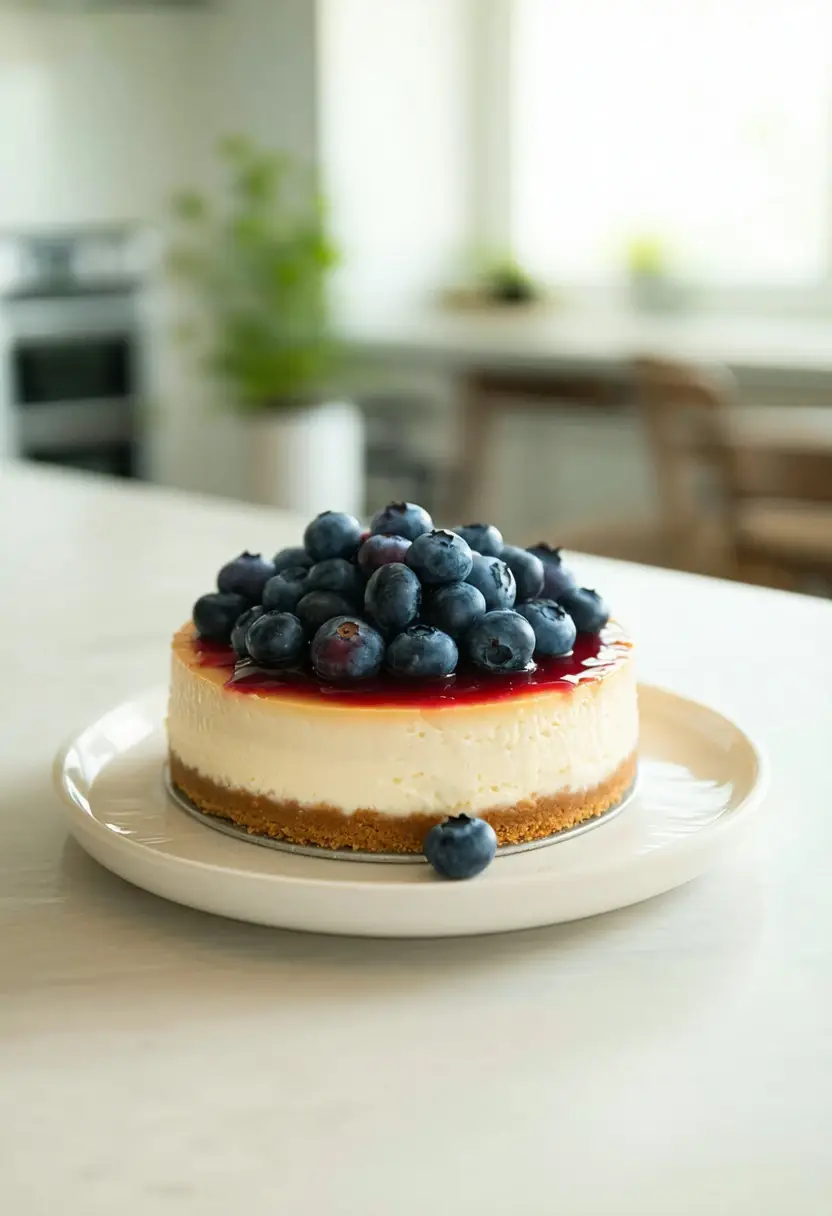 Foto deliciosa de Cheesecake de Morango pronta para servir - Tortas & Tortinhas