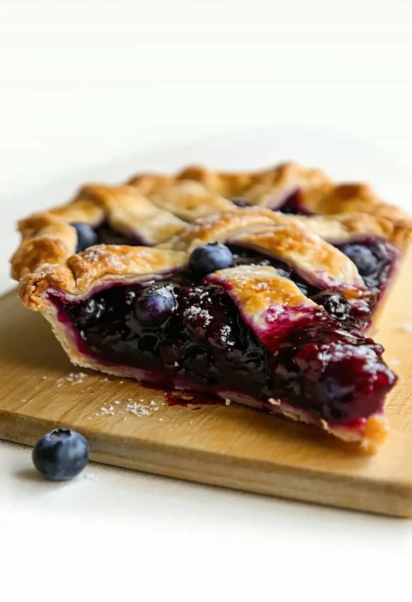 Foto deliciosa de Torta de Blueberry pronta para servir - Tortas & Tortinhas