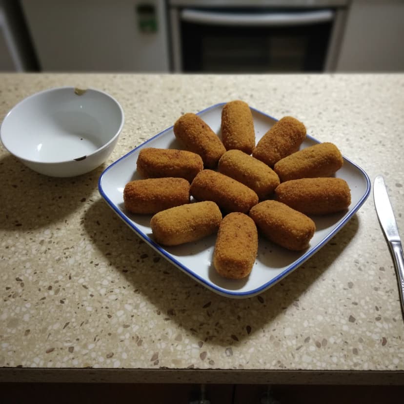Bolinho de batata com sardinha